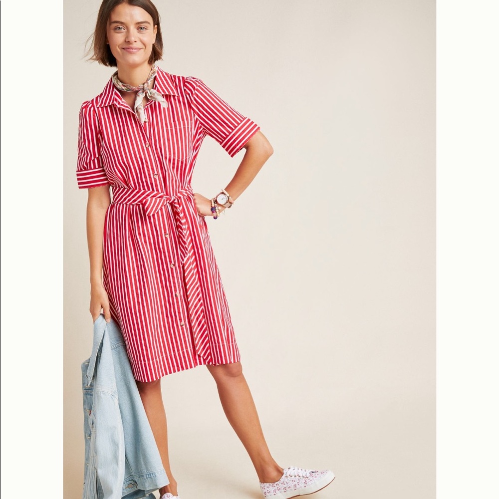 NWOT Anthropologie Maeve Kiana Shirtdress XS